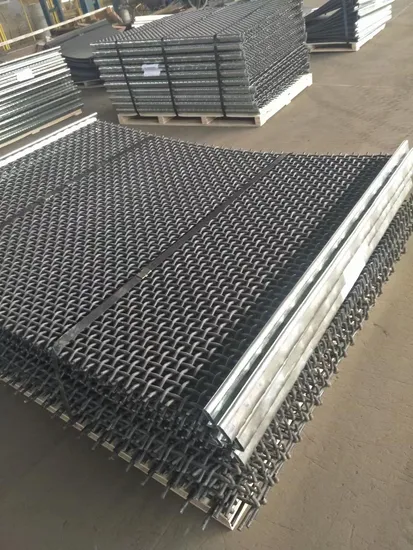 TEC-SIEVE Crimped Woven Wire Mesh Screen/Hooked Screen/Mining Screen in Stone Crushers
